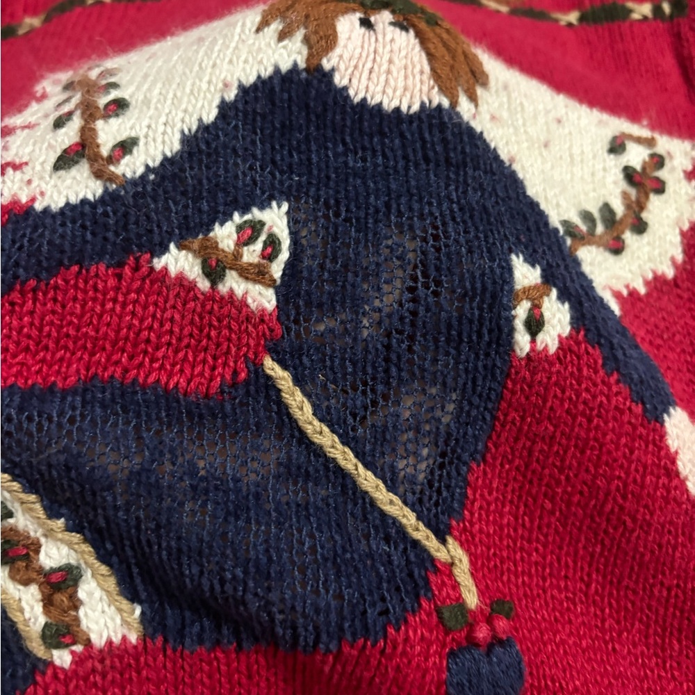 Vintage Quacker Factory Angel Christmas Cardigan | Size L Holiday - Picture 14 of 14